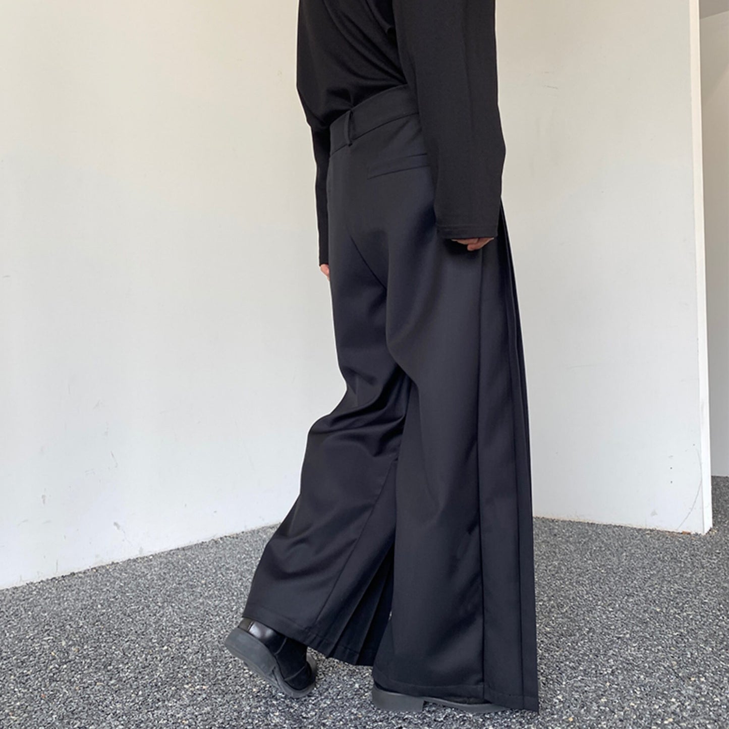 2-way Front Pleated Wide Pants【TR3311】