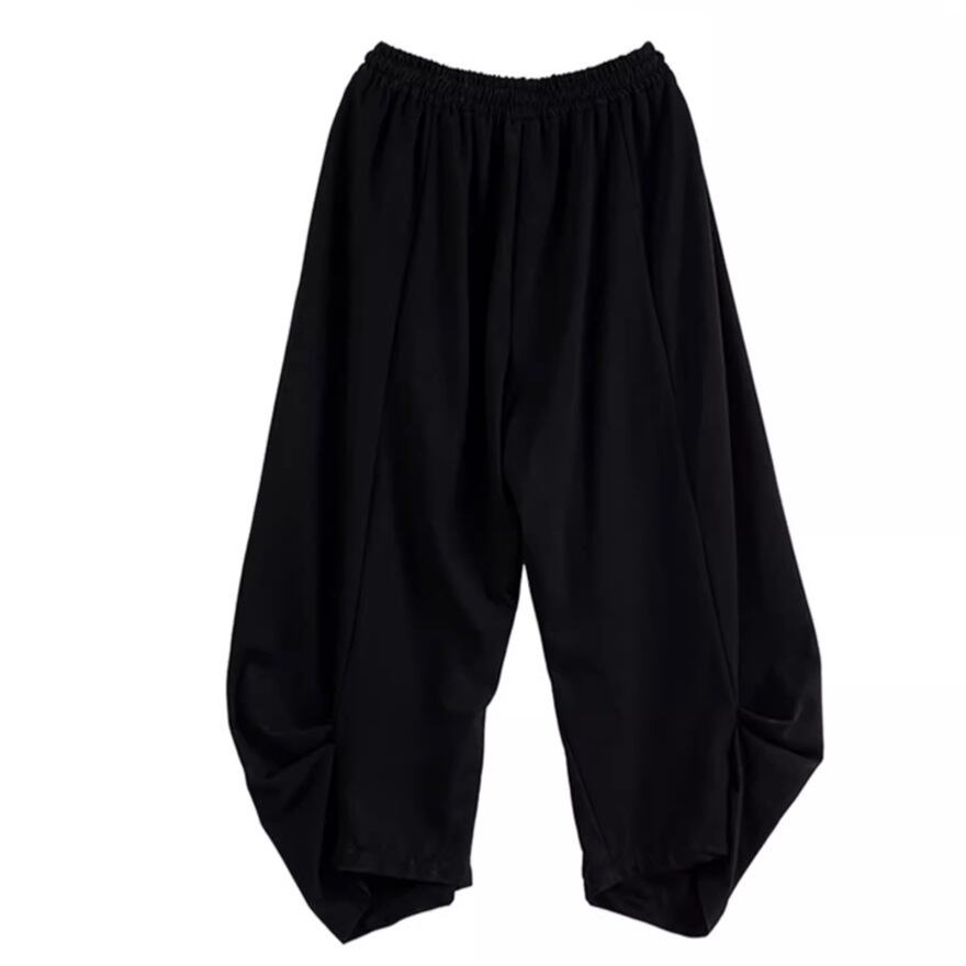 Gathered Hem Cropped Pants【TR3309】