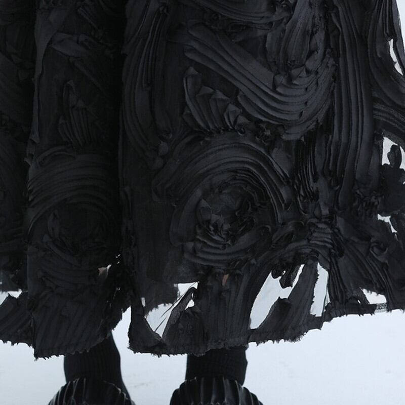 Flower Mesh Skirt【TR3181】