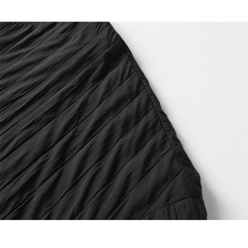 Pleats No-Collar Collared Shirt【TR3120】