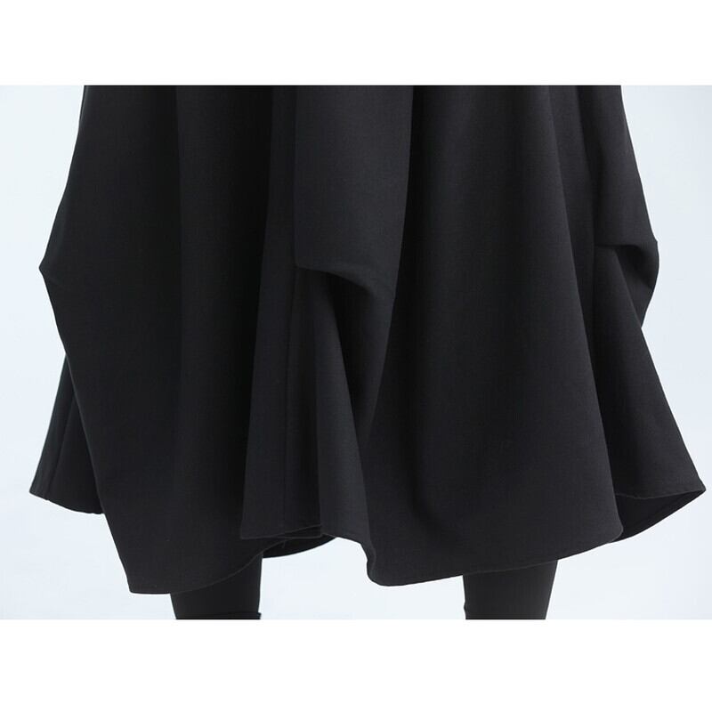 Asymmety Drape Retro Skirt【TR3177】