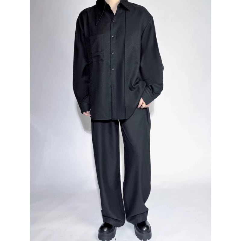 Structured Minimal Collared Shirt【TR3363】