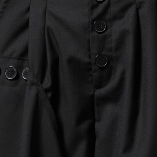 Irregular Hem Layered-look Wide Pants【TR3302】