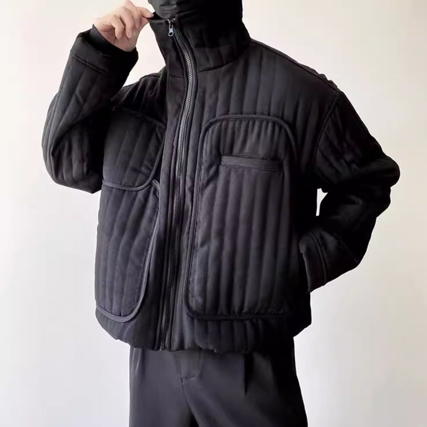 Quilted Stand Collar Jacket【TR3321】