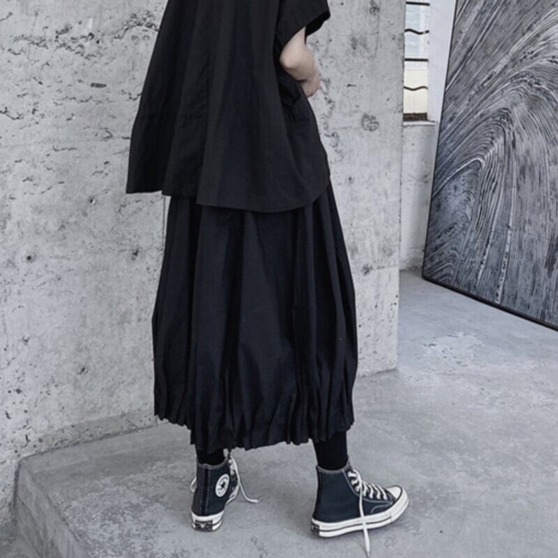 Cropped Pleats Wide Pants【TR3225】