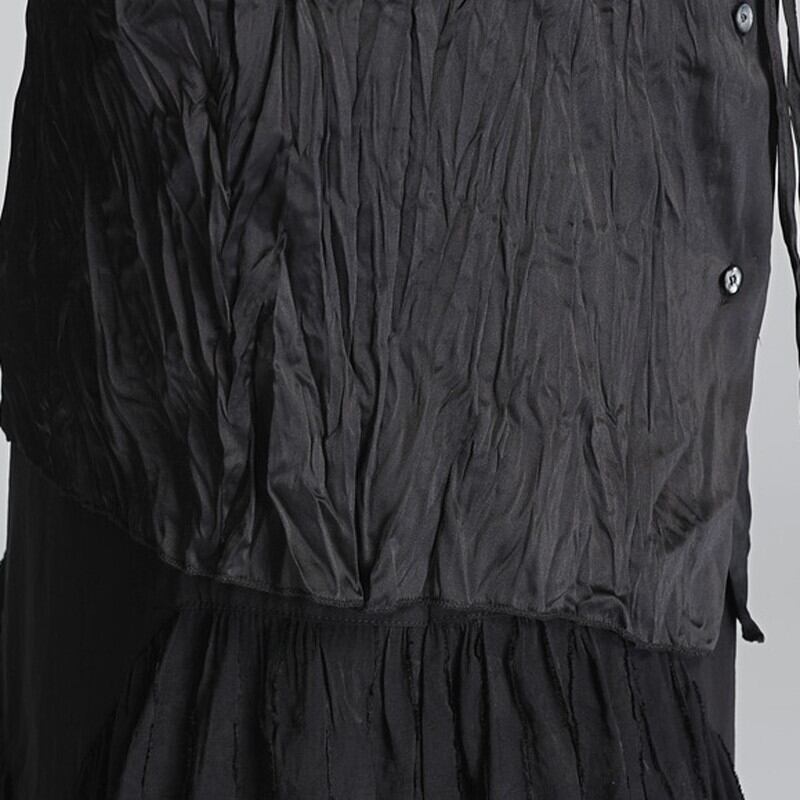 Crinkle Oversize Collared Shirt【TR3125】