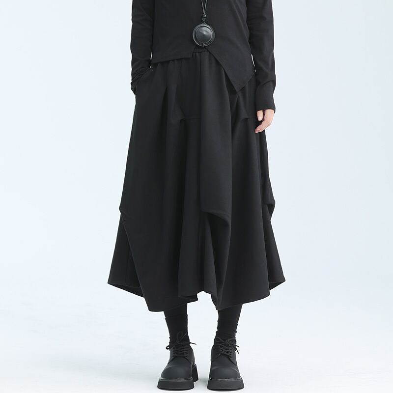 Drape High-Waist Skirt【TR3155】