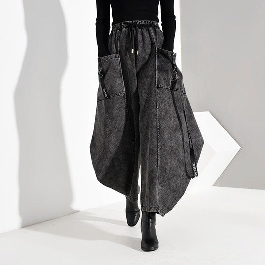 〈Unisex〉Pocket Denim Wide Pants【TR3036】