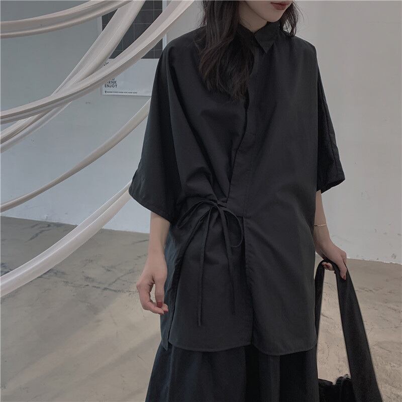 Loose Irregular Collared Shirt【TR3108】
