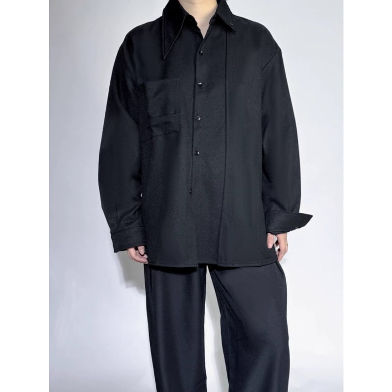 Structured Minimal Collared Shirt【TR3363】