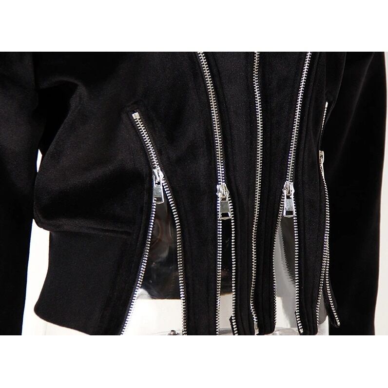 〈Unisex〉High Irregular Velvet Jacket【TR1229】