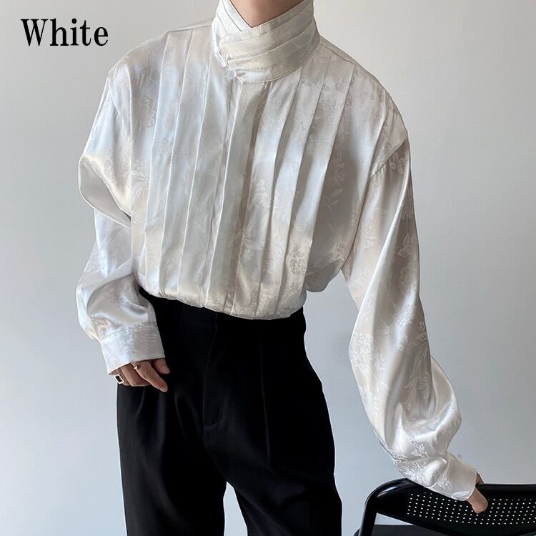 Glossy Flower Slice Shirt【TR3070】