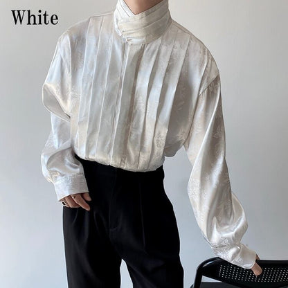 Glossy Flower Slice Shirt【TR3070】