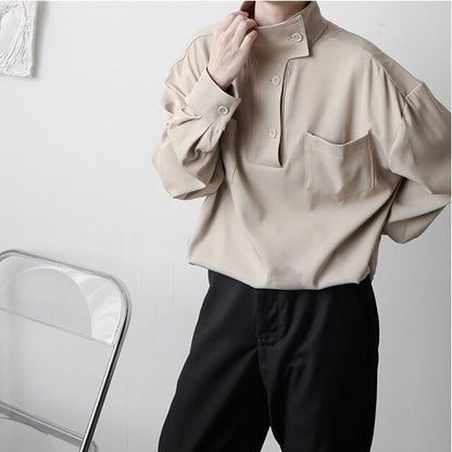 Chic Design High Neck Shirt【TR2484】