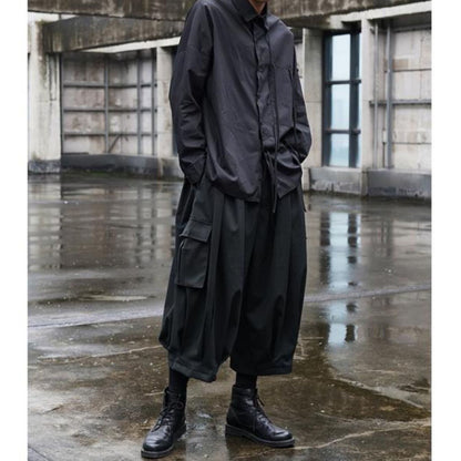 Cropped Balloon Cargo Pants【TR3306】