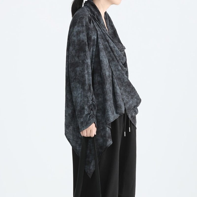 Drape Tiy-Die Collared Shirt【TR3131】