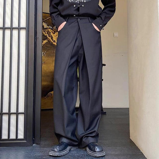 Layered Waist Wide Pants【TR3304】
