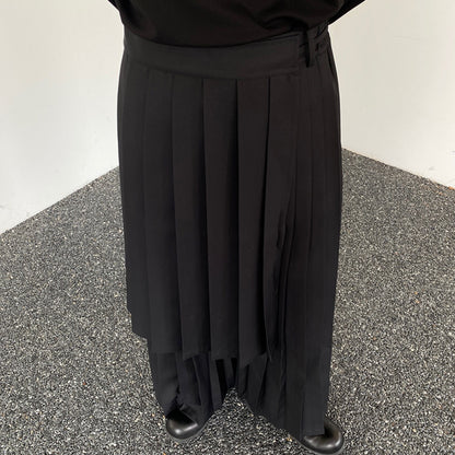 2-way Front Pleated Wide Pants【TR3311】