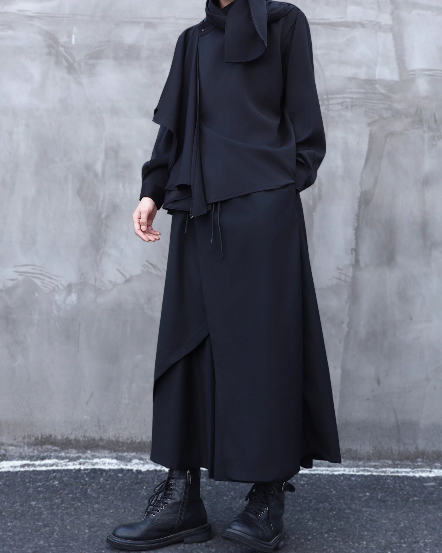 Irregular Ankle Length Skirt Pants【TR3293】
