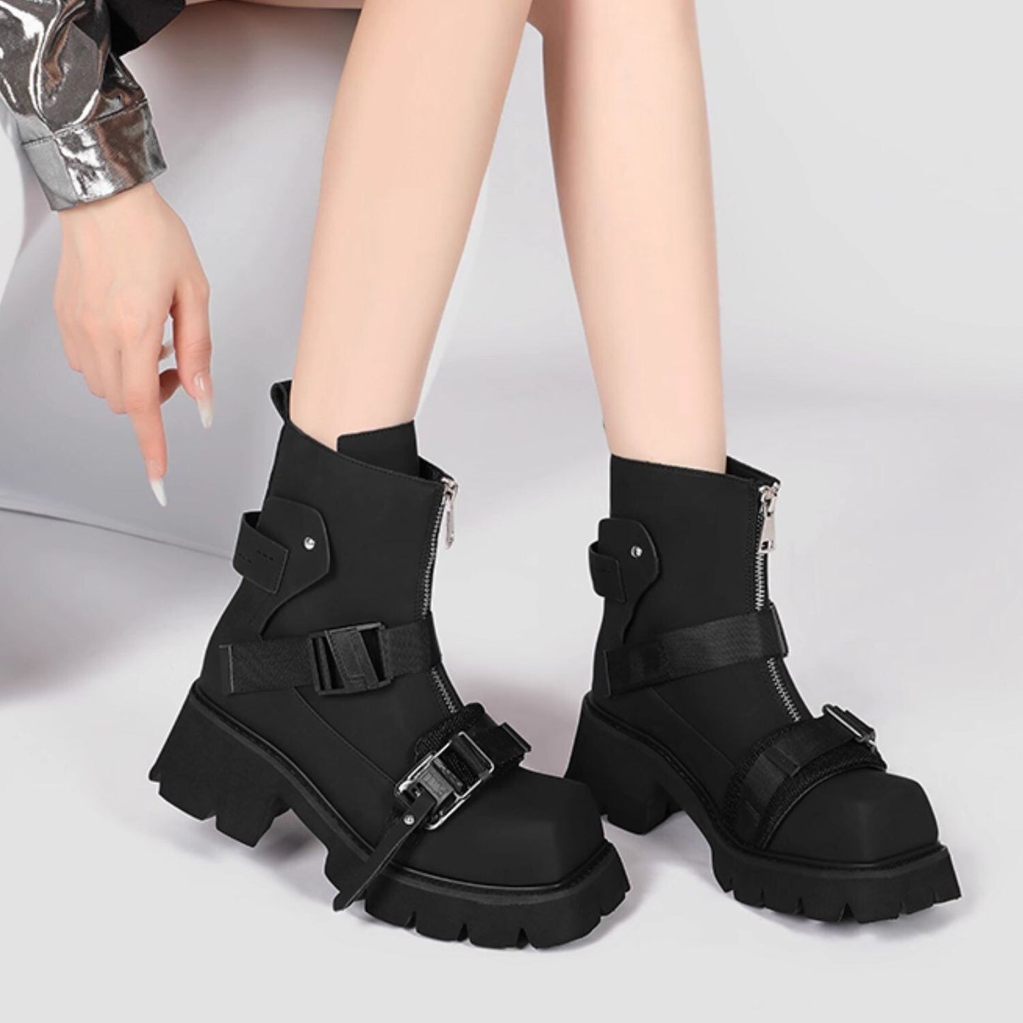 Punk-Rock Short Boots【TR3379】