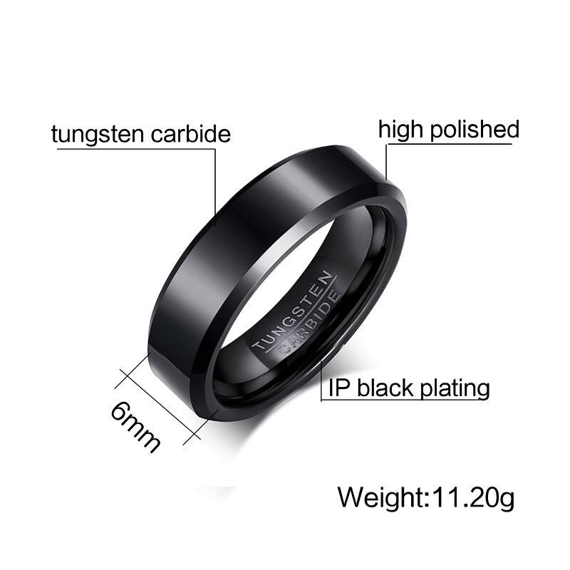 Tungsten Carbide Ring 6mm【TR2762】