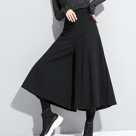 〈Unisex〉Wide Cropped Flare Pants【TR1329】