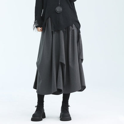 Asymmetru Wool Skirt【TR3151】
