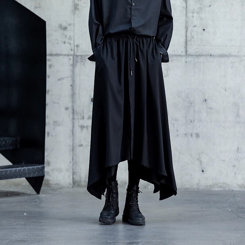 Irregular Hem Cropped Culottes【TR3276】