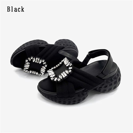 Rhinestone Buckle Sandal【TR3418】