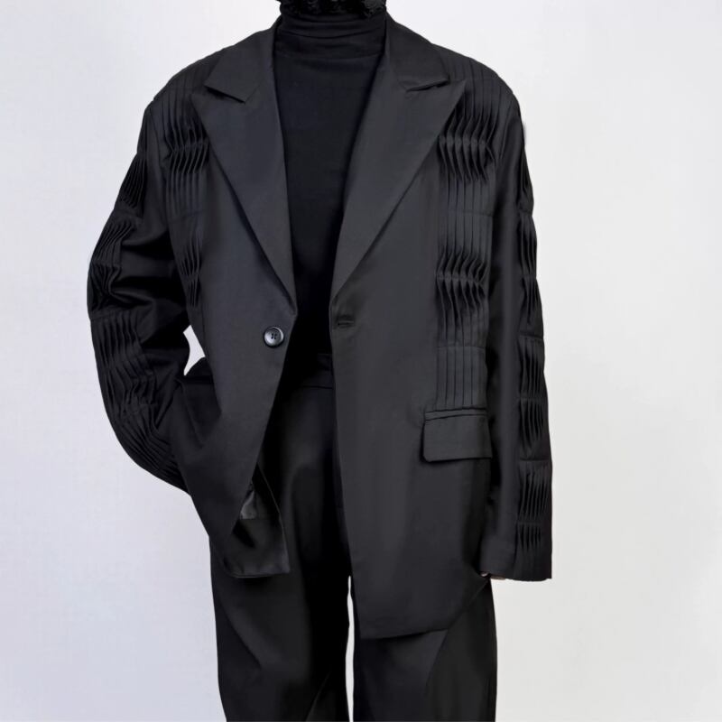 Pleated Structure Jacket【TR3365】