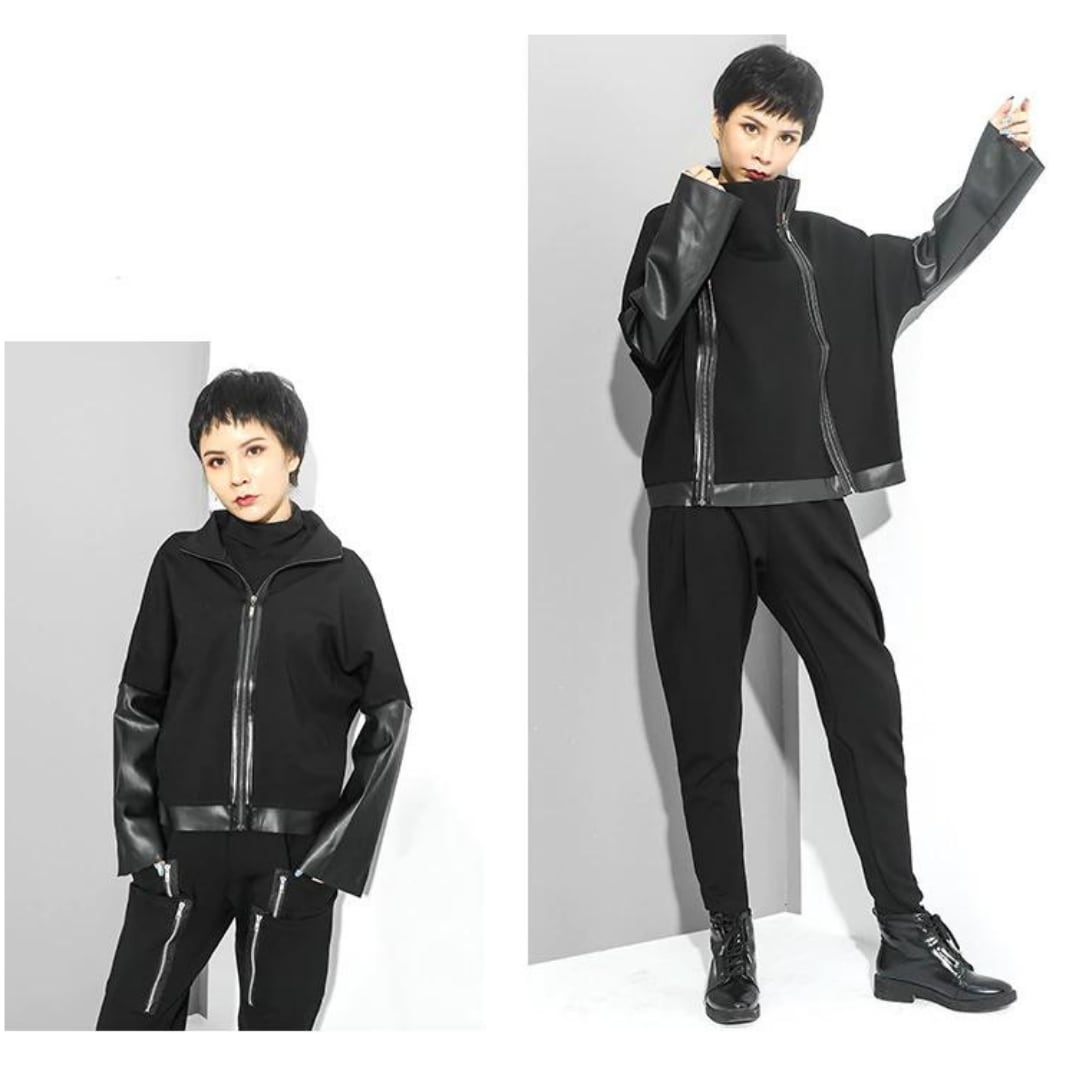 Pu Leather Mode Jacket【TR1407】