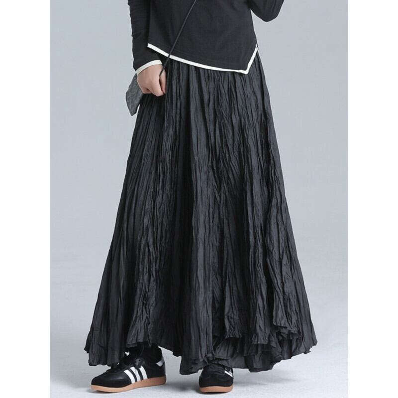 Crinkle Flare Skirt【TR3183】