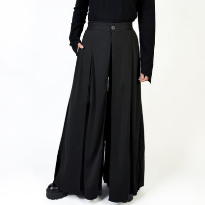 Multipanel High Waist Wide Pants【TR3285】