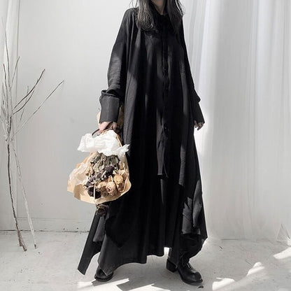 〈Unisex〉Irregular Long Huge Shirt【TR1411】