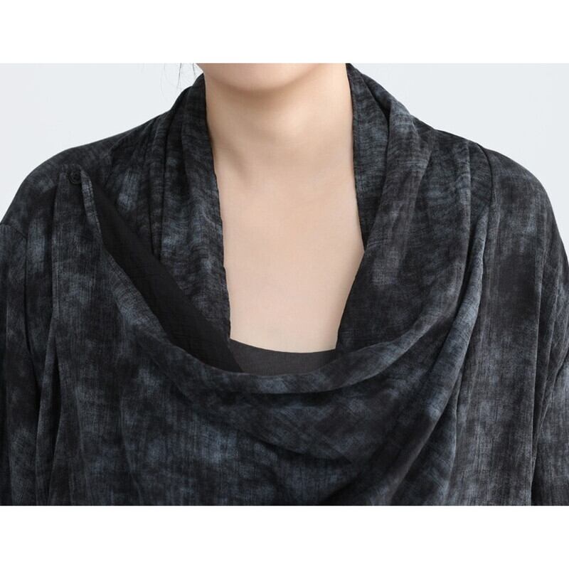 Drape Tiy-Die Collared Shirt【TR3131】