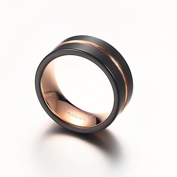 Stainless Sophisticated Ring 8mm【TR2761】