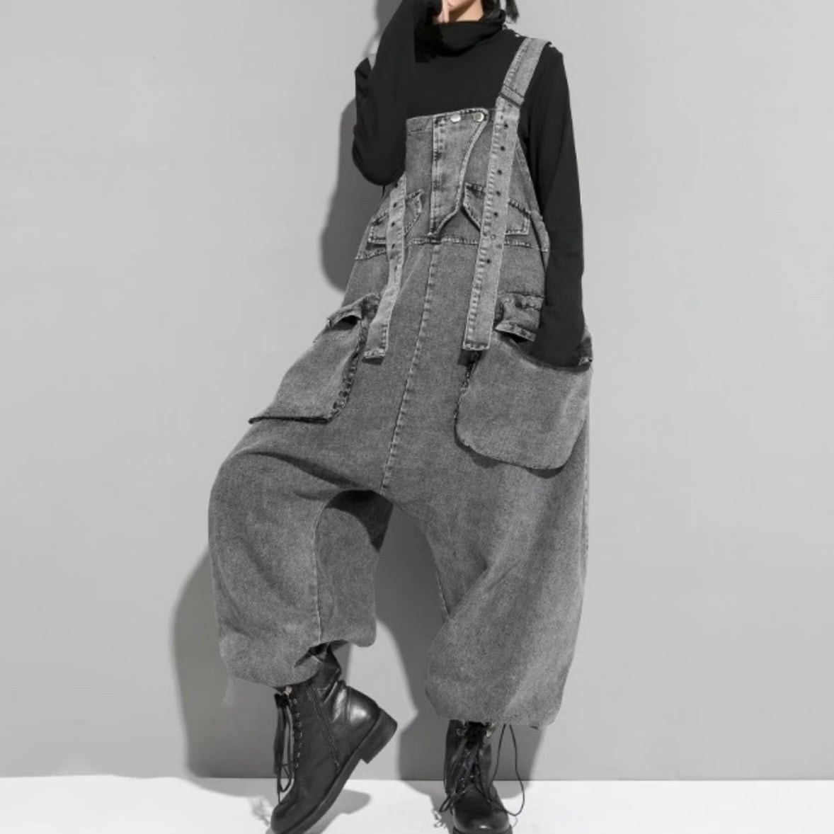 【Tommorch】denim jumping overall トゥモーチ Tommorch - モード系アパレルSHOP