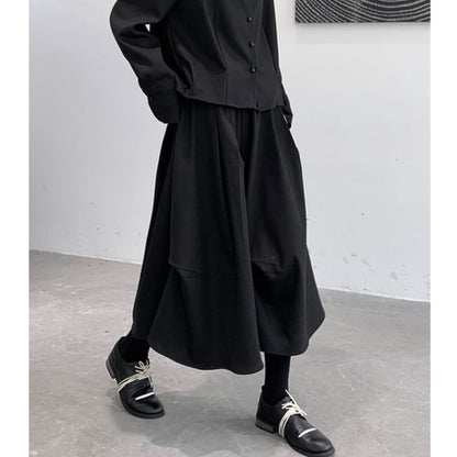 Drape High-Waist Skirt【TR3155】