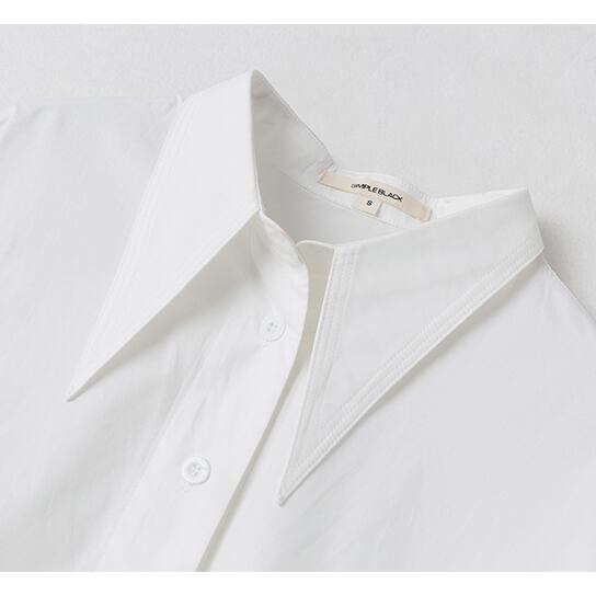 〈Unisex〉Wrap Nichi Irregular Shirt【TR1422】