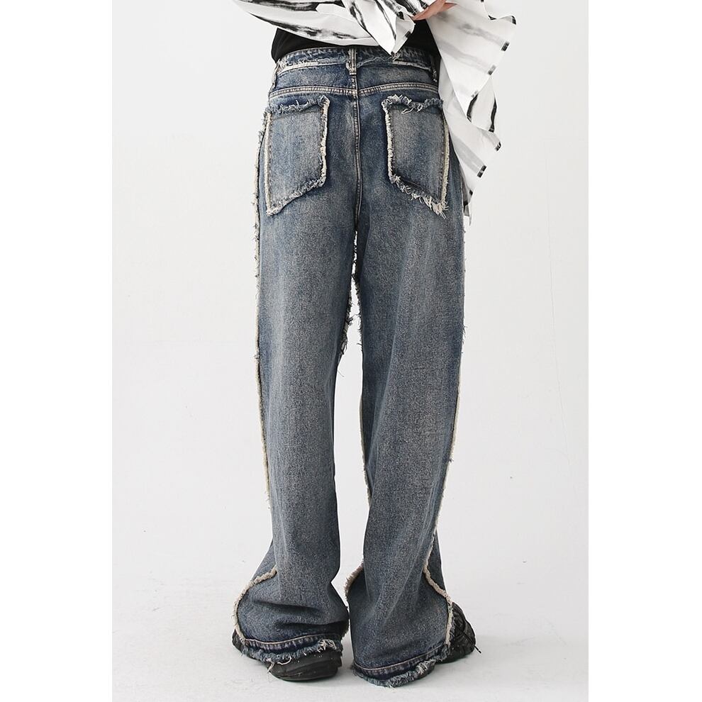 Faded Vintage Denim Pants【TR0483】