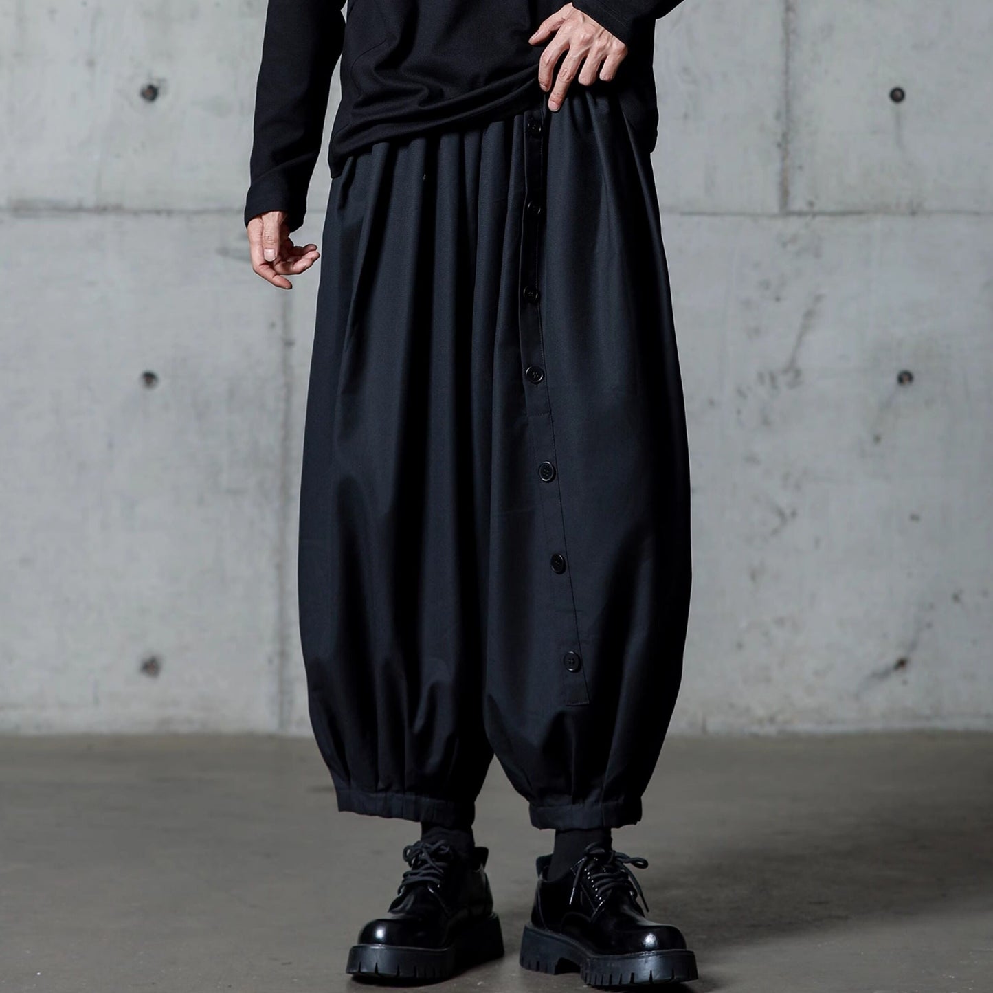 Gathered Balloon Cropped Pants【TR3310】
