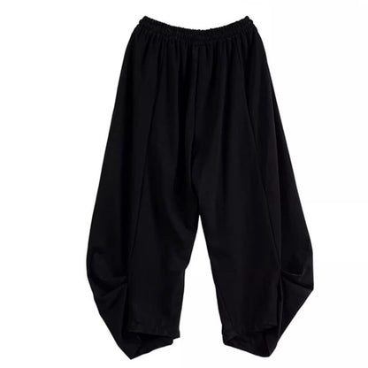 Gathered Hem Cropped Pants【TR3309】