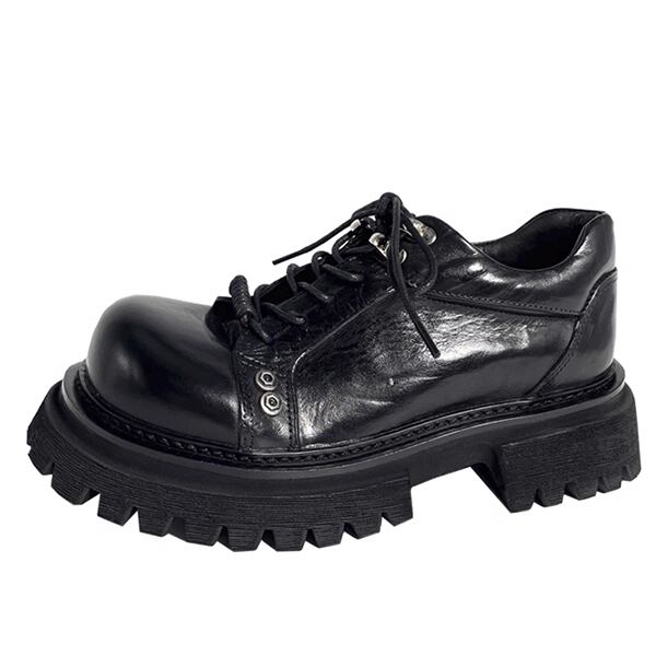 Pleated Metallic Casual Shoes【TR3408】