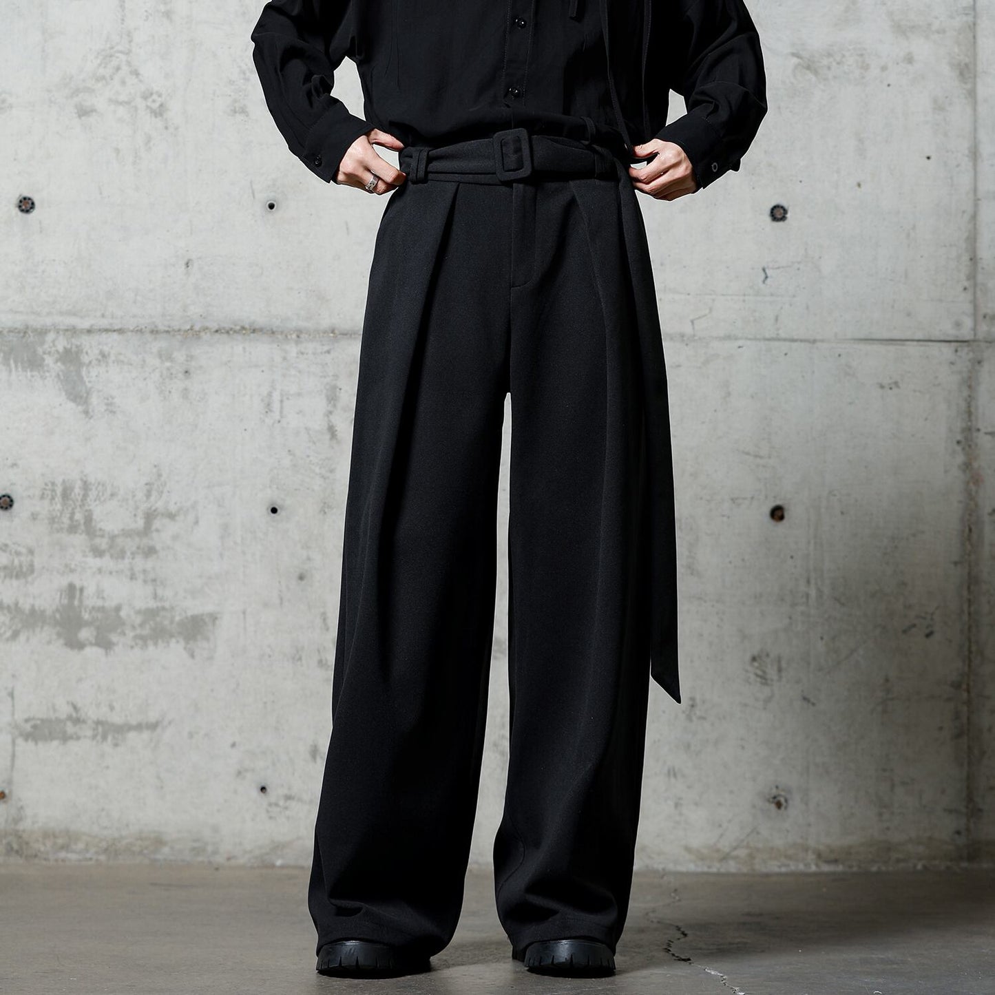Belted High Waist Pants【TR3272】