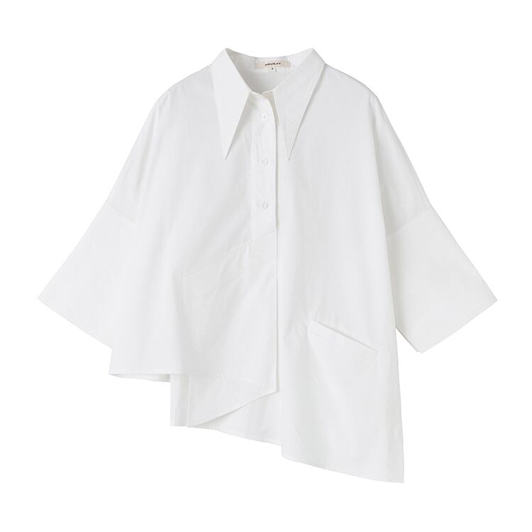 〈Unisex〉Wrap Nichi Irregular Shirt【TR1422】