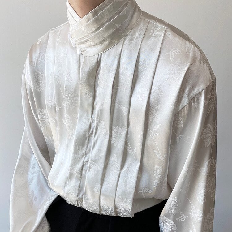 Glossy Flower Slice Shirt【TR3070】