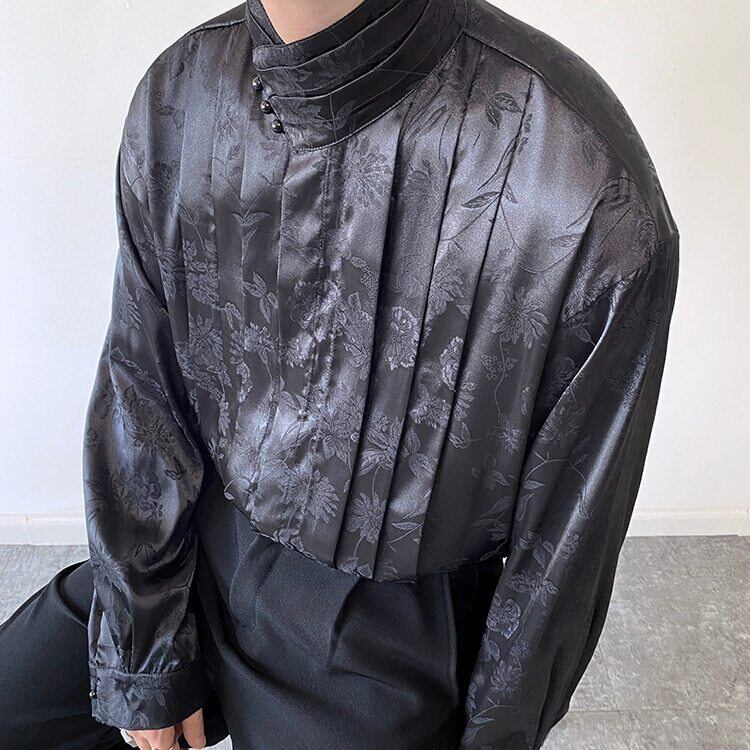Glossy Flower Slice Shirt【TR3070】