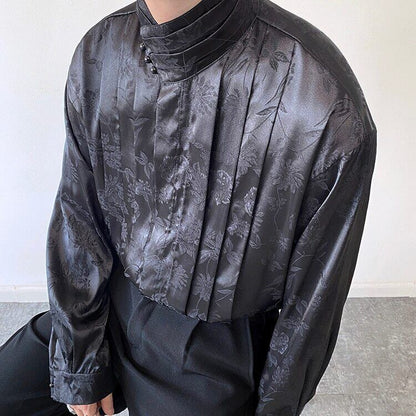 Glossy Flower Slice Shirt【TR3070】