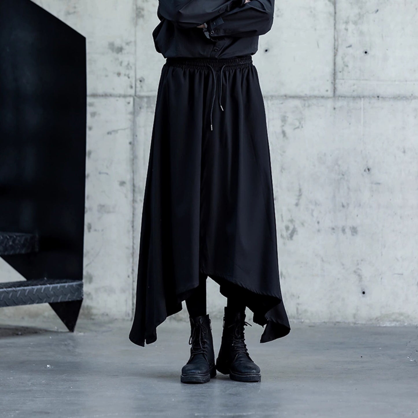 Irregular Hem Cropped Culottes【TR3276】