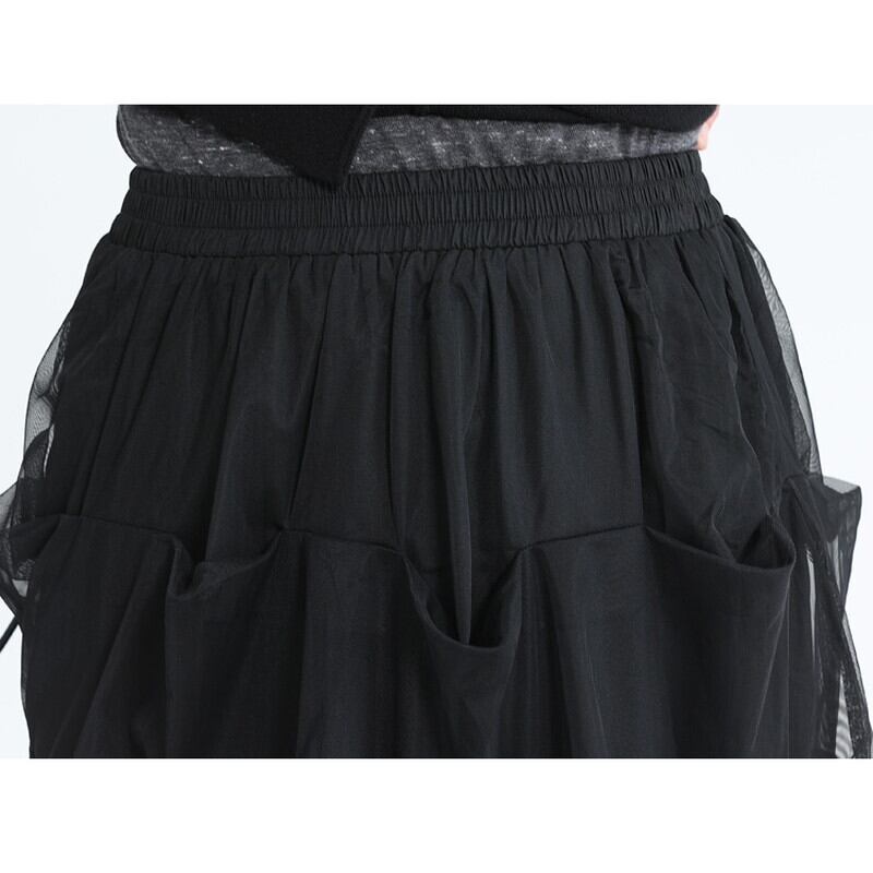 Asymmetry Tulle Skirt【TR3162】